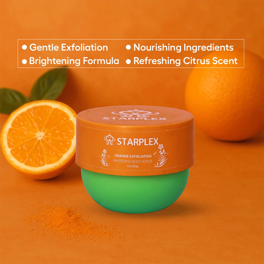 Starplex Orange Exfoliating Whitening Body Scrub