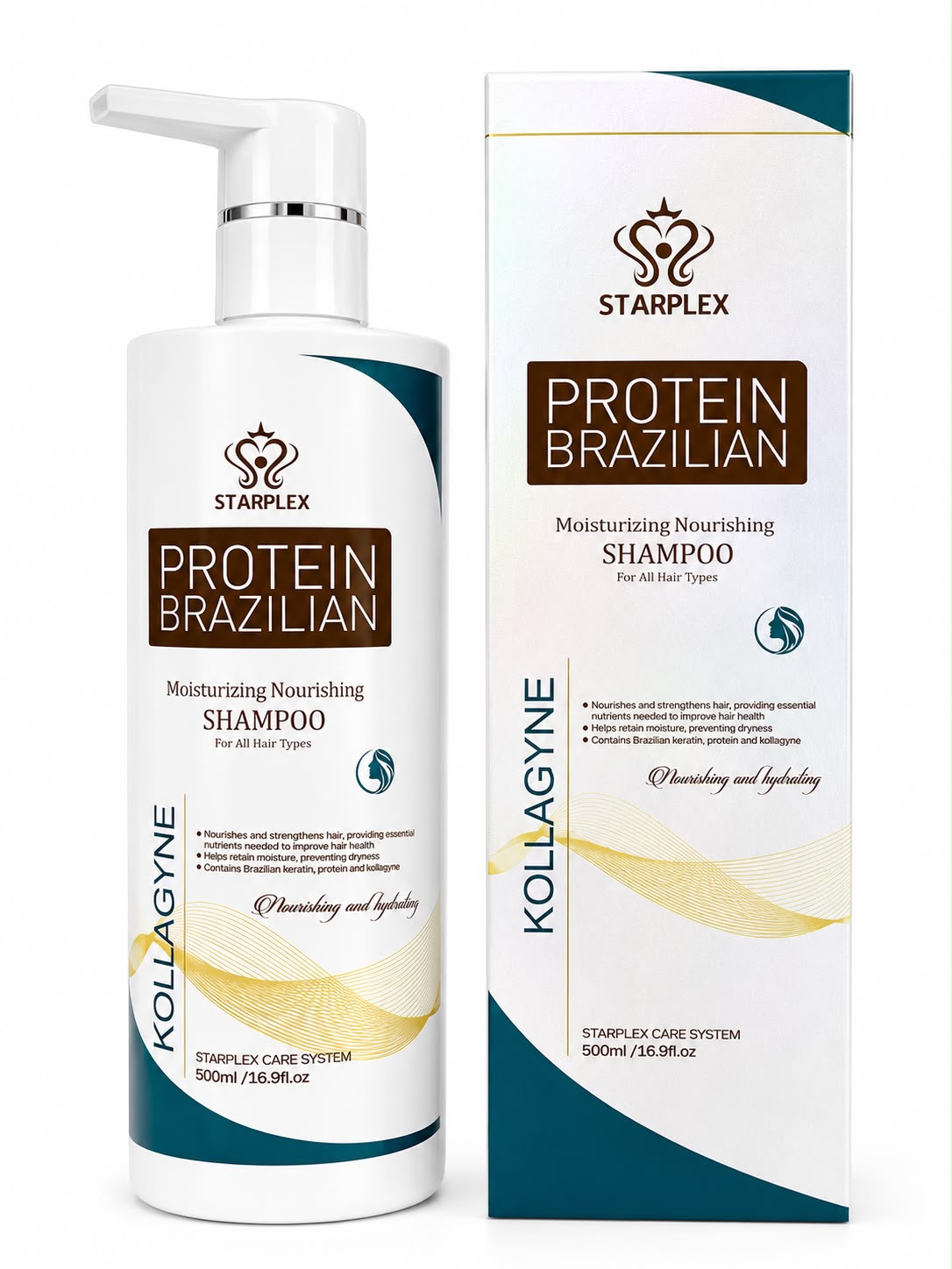 Starplex Protein Brazilian Moisturizing Nourishing Shampoo – 500ml