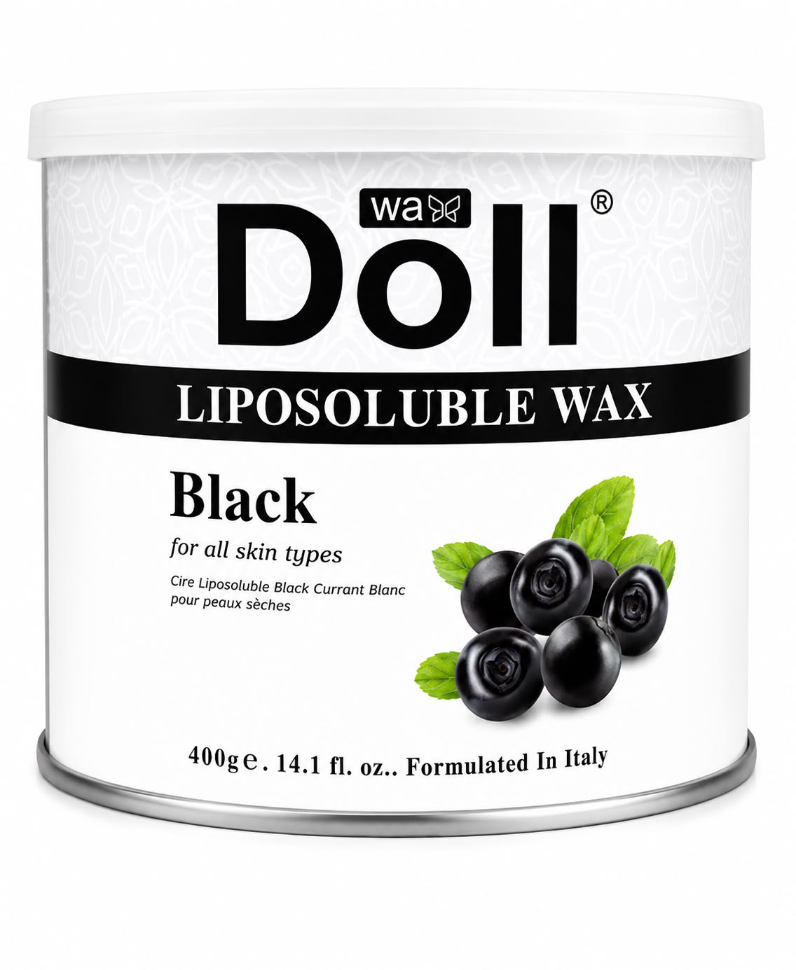 Doll Liposoluble Wax Black – 400g