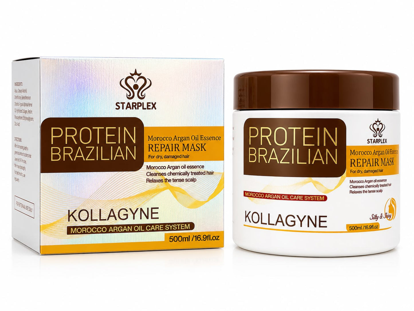 Starplex Protein Brazilian Kollagyne Repair Mask – 500ml